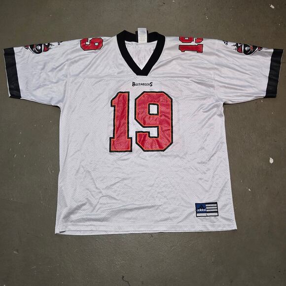 Vintage Adidas NFL Tampa Bay Buccaneers Keyshawn Johnson #19‎ Jersey Size Large - Picture 1 of 6